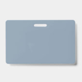 Dustroze blauwe, vaste kleur badge (Back)