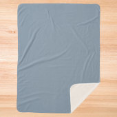 Dustroze blauwe, vaste kleur sherpa deken