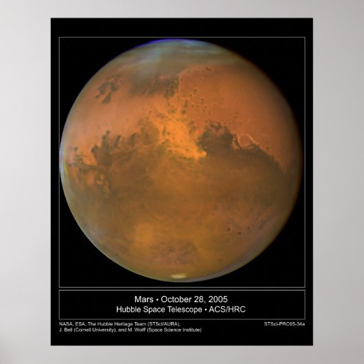 DustStormOnMars-2005-34a Poster (Voorkant)