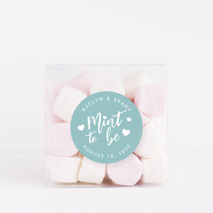 Dusty Blauwgroen Gepersonaliseerde weddenschap Ronde Sticker