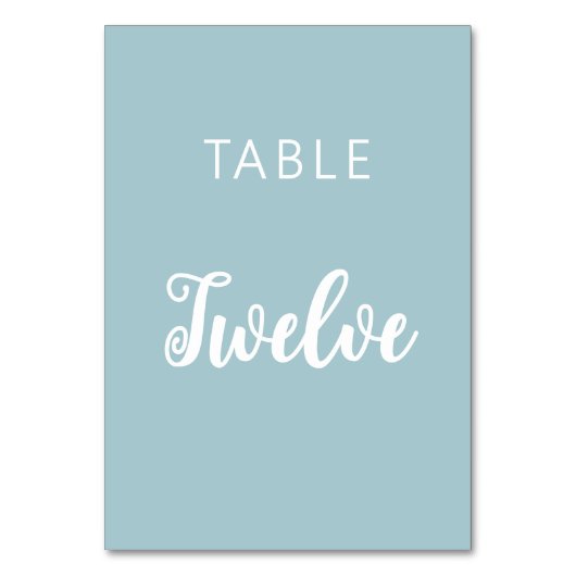 Dusty bleu classique carte mariage de script (Dos)