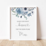 Dusty bleu combien de baisers poster douche<br><div class="desc">Dusty blue combien de baisers maillot de douche nuptiale Objets correspondants disponibles.</div>