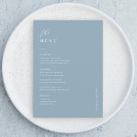 Dusty Blue 5x7" Mariage Menu Cartes Menu plat<br><div class="desc">Dusty Blue Elegant 5x7" Mariage Table Menu Cartes Menu plat Elégante Calligraphie Manger et boire Menus Mariage | Calligraphie simple Menus Mariage rustique Menus Mariage,  Menu Mariage rustique,  Menu Floral Wedidting,  Menu Table Mariage</div>