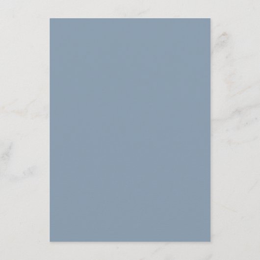 Dusty Blue Anker nautische bruiloft Details Informatiekaartje (Achterkant)