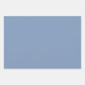 Dusty Blue Arabesque Geometric Pattern Inpakpapier Vel (Voorkant 3)