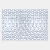 Dusty Blue Arabesque Pattern-ontwerp Inpakpapier Vel (Voorkant)