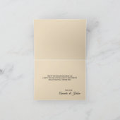 Dusty Blue Autumn Boho Mariage Carte de remercieme (Intérieur)