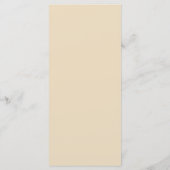 Dusty Blue Autumn Boho Menu Mariage (Dos)