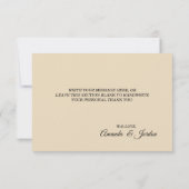 Dusty Blue Autumn Boho Wedding Bedankt Flat Kaart (Achterkant)