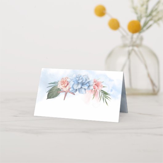 Dusty Blue Beach Bruiloft | Speciale partij (Achterkant)