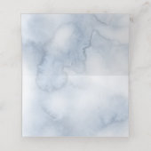 Dusty Blue Beach Bruiloft | Speciale partij (Binnenkant ongevouwen)