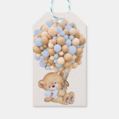 Dusty Blue Bedankt Beary Cadeaulabel (Achterkant)