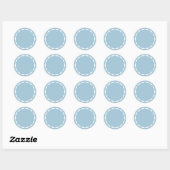 Dusty Blue  Blank Circle Custom Spice Sticker (Vel)