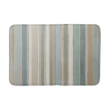 Dusty Blue Blauwgroen Sage Beige Stripe