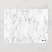 Dusty Blue Blush Roze Goud Bloemen Bruiloft Bedank Briefkaart (Achterkant)