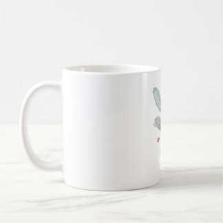 Dusty Blue & Blush Watercolor Accent Classic Mug Koffiemok