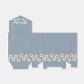 Dusty Blue Bohemian Daisies Oh Baby Baby shower Bedankdoosjes (Uitgevouwen)