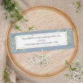 Dusty Blue Botanical Greenery Site Mariage RSVP