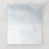 Dusty Blue Botanical Greenery Waterverf (Binnenkant ongevouwen)