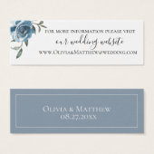 Dusty Blue Botanical Mariage Website (Devant & derrière)