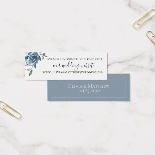 Dusty Blue Botanical Mariage Website (Bureau)