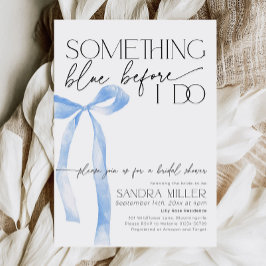 Dusty Blue Bow Shes Het knopen van het Vrijgezelle Kaart