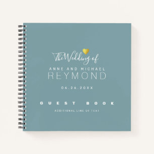 Dusty Blue Carnet en livre d'or Mariage