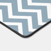 Dusty Blue Chevron Zigzag Desk Mat (Hoek)