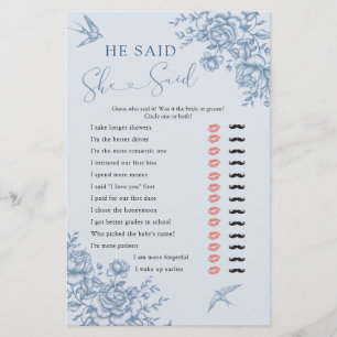 Dusty Blue Chinoiserie Bridal zei ze