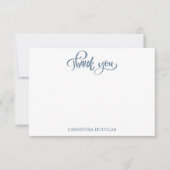 Dusty Blue Cloud Theme Baby shower Bedankkaart (Voorkant)