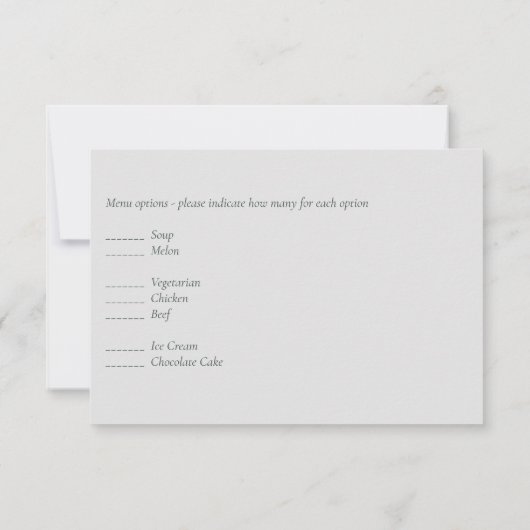 Dusty Blue Coral Floral Script Mariage RSVP Budget (Dos)