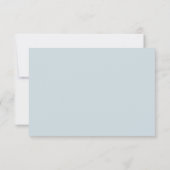 Dusty Blue couleurs DIY Luxe Script Merci (Dos)