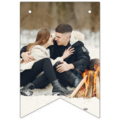 Dusty Blue Custom Photo Vrijgezellenfeest Vlaggetjes (Tweede vlag)