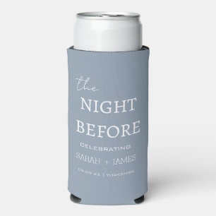 Dusty Blue de nacht voor minimale bruiloft