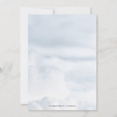 Dusty Blue Drocatcher Wedding Invitation Kaart (Achterkant)