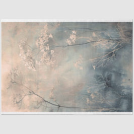 Dusty Blue Eetherische Natuur Botanicals Achtergro Tissuepapier