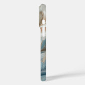 Dusty Blue Elegance in Acrylic With Name Case-Mate iPhone Case (Achterkant / Links)