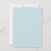 Dusty Blue Elegant Bow Boy Baby shower Bedankkaart (Achterkant)