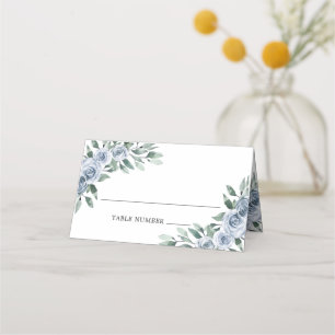 Dusty Blue Elegant Floral Boho Roos Rustic Wedding