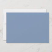 Dusty Blue Elegant Script | QR-code bruiloft RSVP Kaart (Achterkant)