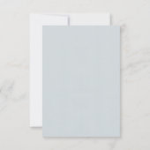 Dusty Blue Elegant Script Simple QR Wedding RSVP (Dos)