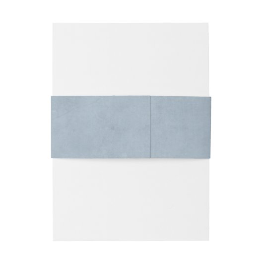 Dusty Blue en Baby's Breath Bloemen Krans Uitnodigingen Wikkel (Achterkant Voorbeeld)