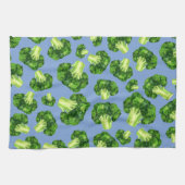 Dusty Blue en Broccoli Theedoek (Horizontaal)