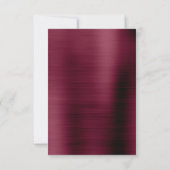 Dusty Blue en Cranberry Sla de datum op Save The Date (Achterkant)