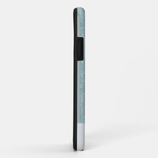 Dusty Blue en Cream Stripes gepersonaliseerd Case-Mate iPhone Case (Achterkant/rechts)