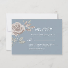 Dusty Blue en Dusty Roos Minimal Waterverf RSVP