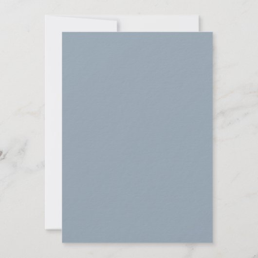 Dusty Blue en Dusty Roos Waterverf Kaart (Achterkant)