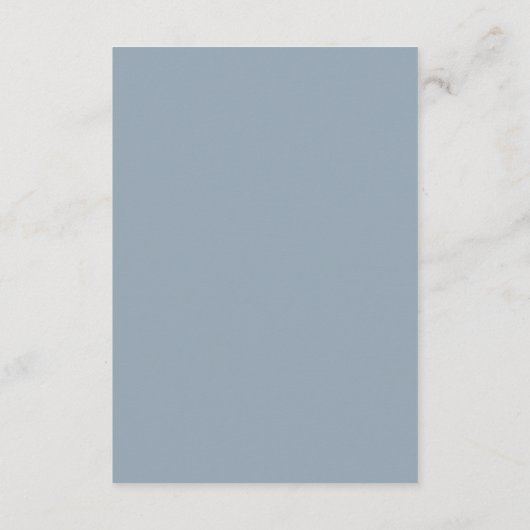 Dusty Blue en Dusty Roos Wedding Details Informatiekaartje (Achterkant)