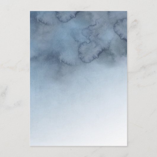 Dusty Blue en Gold trouwinformatie Informatiekaartje (Achterkant)