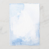 Dusty Blue en Pink Floral bruiloft informatie Informatiekaartje (Achterkant)